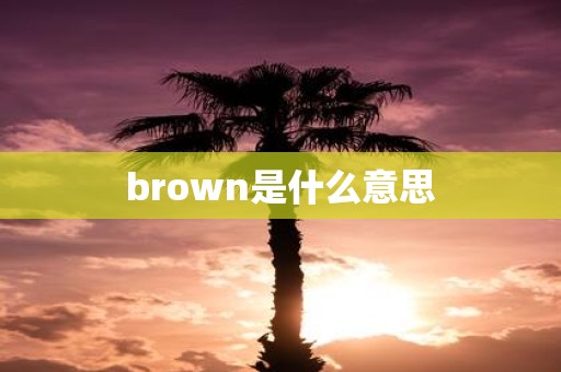 brown是什么意思