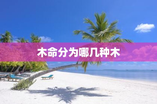 木命分为哪几种木