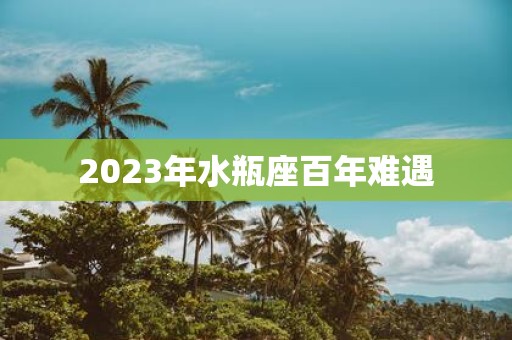 2025年水瓶座百年难遇