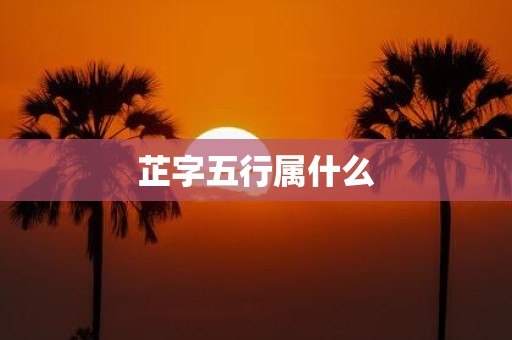 芷字五行属什么
