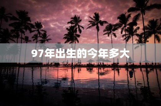 97年出生的今年多大