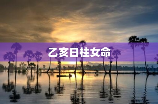 乙亥日柱女命