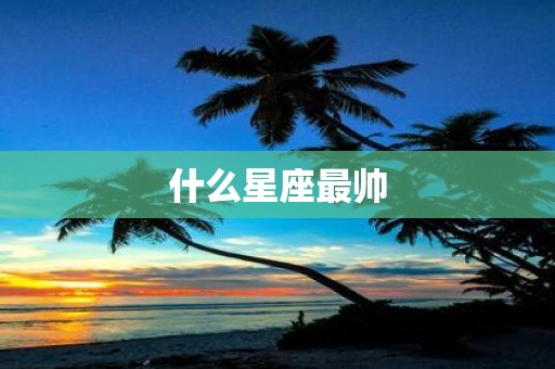 什么星座最帅