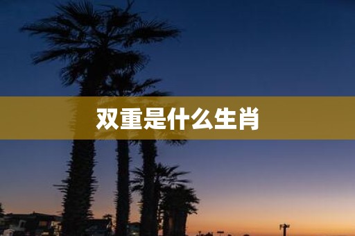 双重是什么生肖