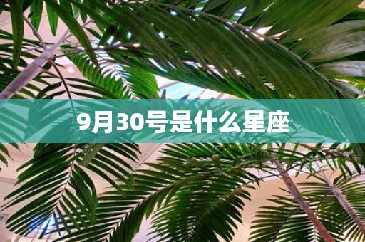9月30号是什么星座