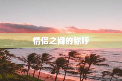 情侣之间的称呼