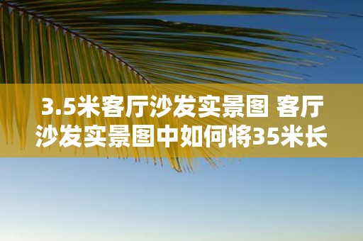 3.5米客厅沙发实景图 客厅沙发实景图中如何将35米长的沙发放置得合理且美观