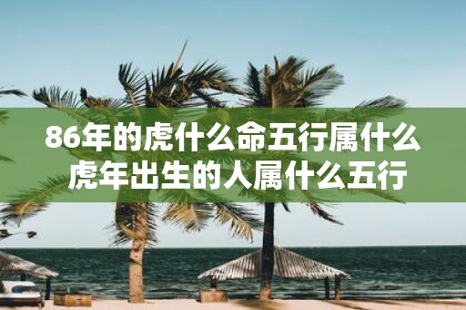 86年的虎什么命五行属什么 虎年出生的人属什么五行是什么命