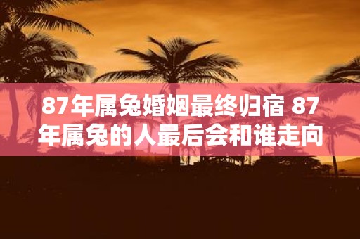 87年属兔婚姻最终归宿 87年属兔的人最后会和谁走向婚姻的终点