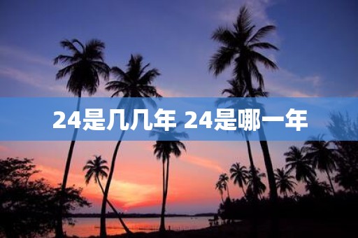 24是几几年 24是哪一年