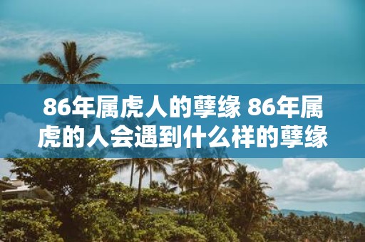 86年属虎人的孽缘 86年属虎的人会遇到什么样的孽缘
