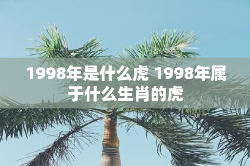 1998年是什么虎 1998年属于什么生肖的虎