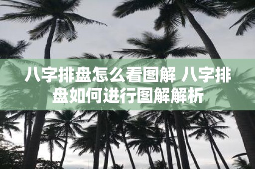 八字排盘怎么看图解 八字排盘如何进行图解解析
