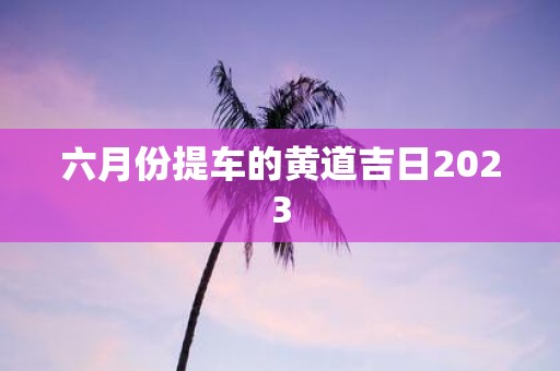 六月份提车的黄道吉日2025