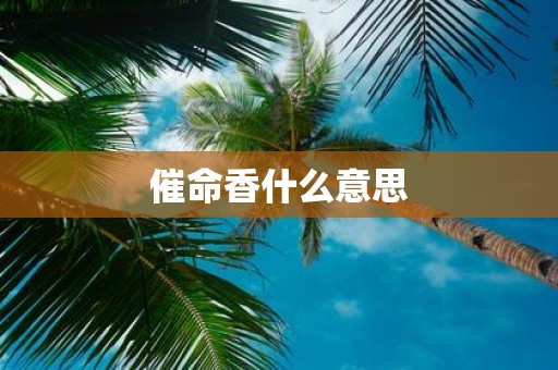 催命香什么意思