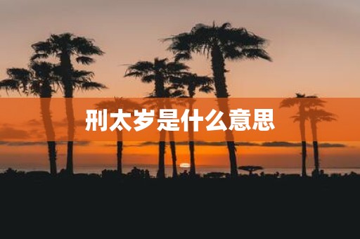 刑太岁是什么意思