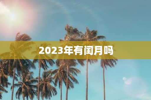 2025年有闰月吗