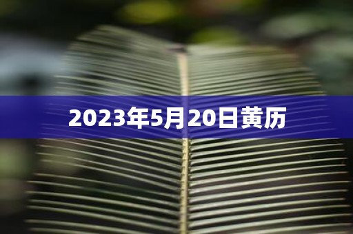 2025年5月20日黄历