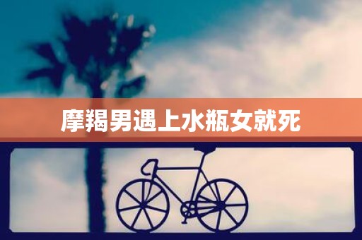 摩羯男遇上水瓶女就死 摩羯男遇上水瓶女就死