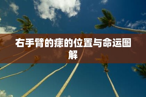右手臂的痣的位置与命运图解
