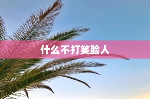 什么不打笑脸人