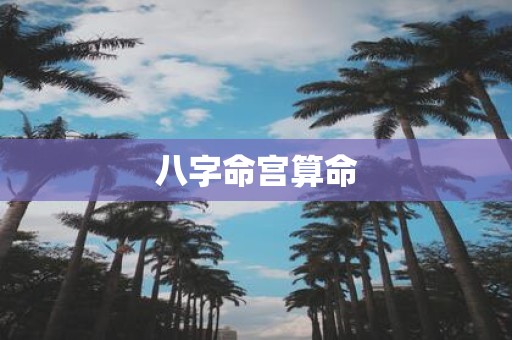 八字命宫算命