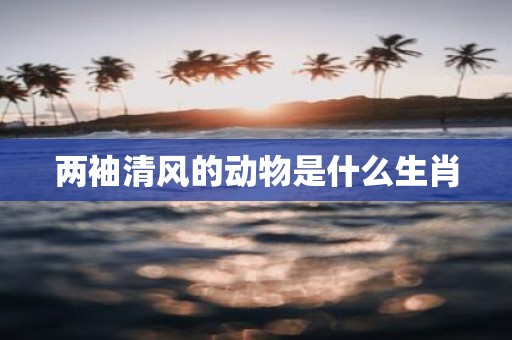 两袖清风的动物是什么生肖