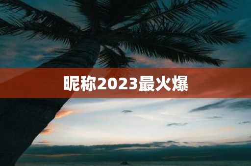 昵称2025最火爆