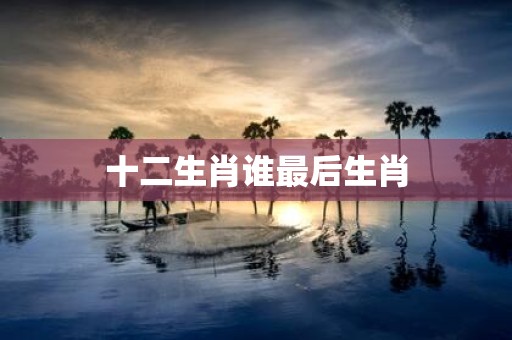十二生肖谁最后生肖