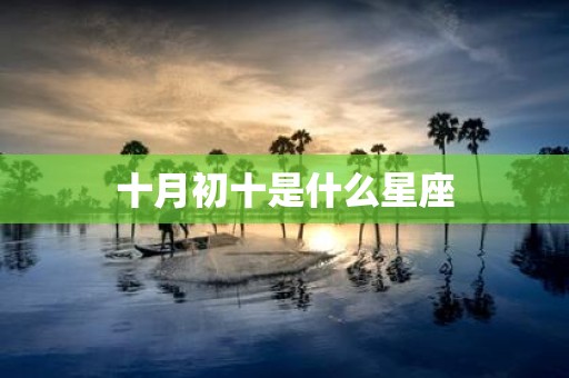 十月初十是什么星座