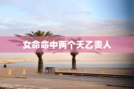 女命命中两个天乙贵人