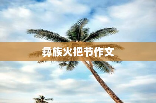 彝族火把节作文