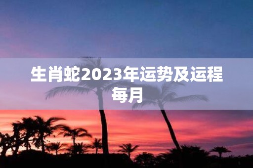生肖蛇2025年运势及运程每月