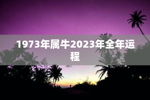 1973年属牛2025年全年运程
