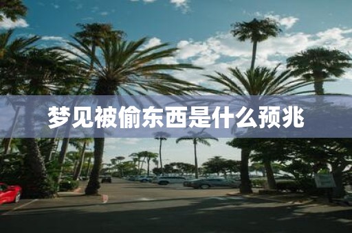 梦见被偷东西是什么预兆