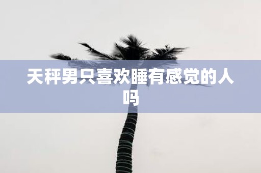 天秤男只喜欢睡有感觉的人吗