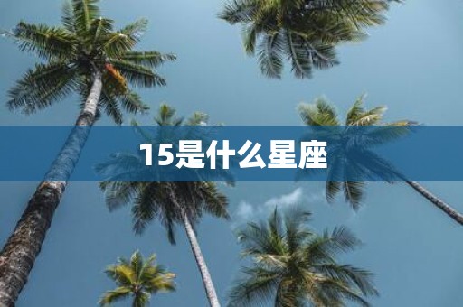 15是什么星座