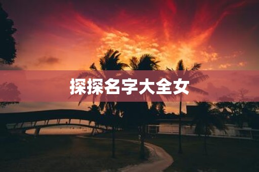 探探名字大全女