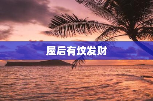 屋后有坟发财