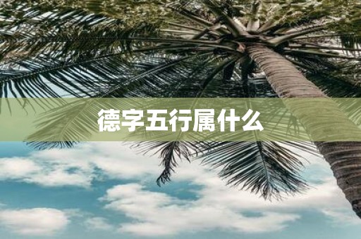 德字五行属什么