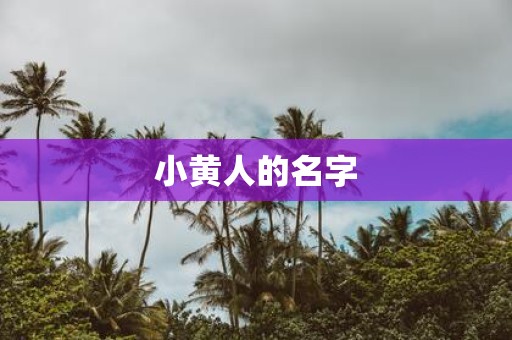 小黄人的名字