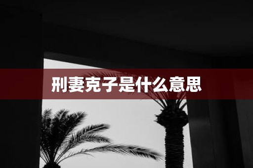 刑妻克子是什么意思