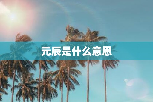 元辰是什么意思