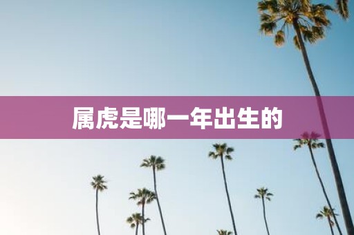 属虎是哪一年出生的