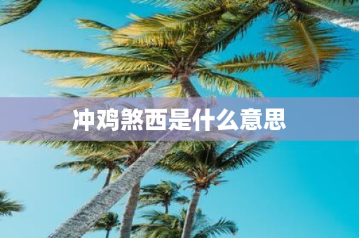冲鸡煞西是什么意思