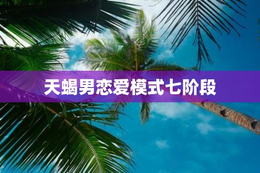 天蝎男恋爱模式七阶段
