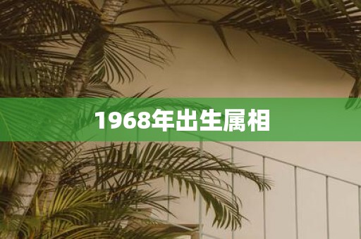 1968年出生属相