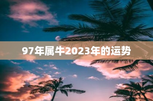 97年属牛2025年的运势