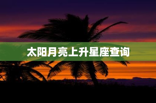 太阳月亮上升星座查询