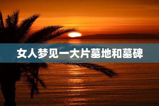 女人梦见一大片墓地和墓碑